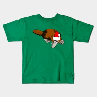 Christmas Platypus Kids T-Shirt